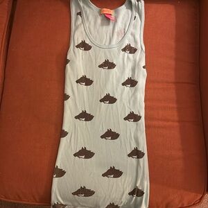 EUC Primp Jeweled Beaded Horse Print Tank Size P XS Y2K Celeb Fave Rare